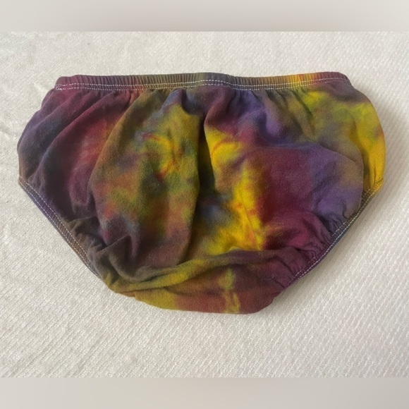 🟠•Handmade• Unisex 18-24 Months Tie Dyed Diaper Cover - Picture 2 of 2